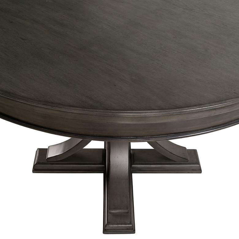 Image 3 Helena 44" Wide Chardon Gray Wood Round Dining Table more views