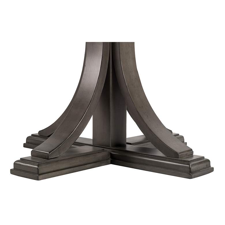 Image 4 Helena 44" Wide Chardon Gray Wood Round Dining Table more views