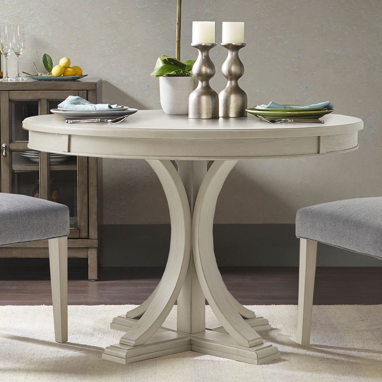 44 round deals pedestal dining table