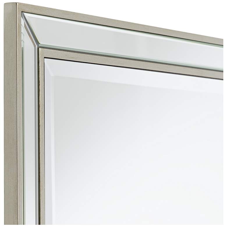 Image 4 Helena Antique Silver 25" x 42" Rectangular Wall Mirror more views