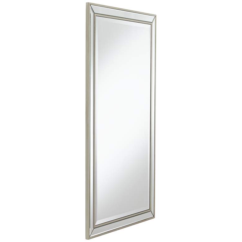 Image 5 Helena Antique Silver 25 inch x 42 inch Rectangular Wall Mirror more views