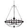 Helena Bronze 6-Light 28" Wide Forged Iron Chandelier