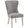 Helena Light Gray Fabric Dining Side Chair
