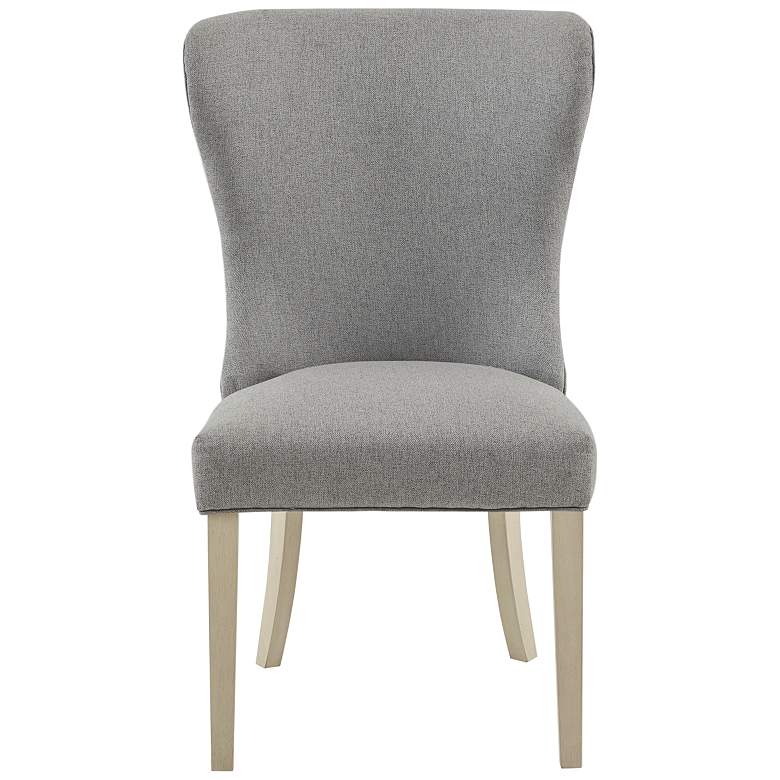 Image 5 Helena Light Gray Fabric Dining Side Chair more views