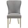 Helena Light Gray Fabric Dining Side Chair