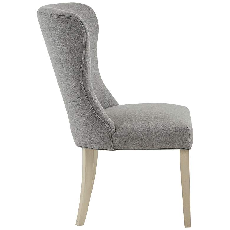 Image 6 Helena Light Gray Fabric Dining Side Chair more views
