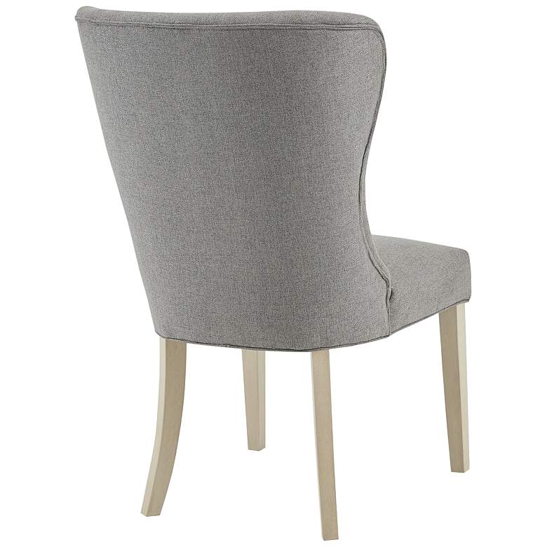 Image 7 Helena Light Gray Fabric Dining Side Chair more views