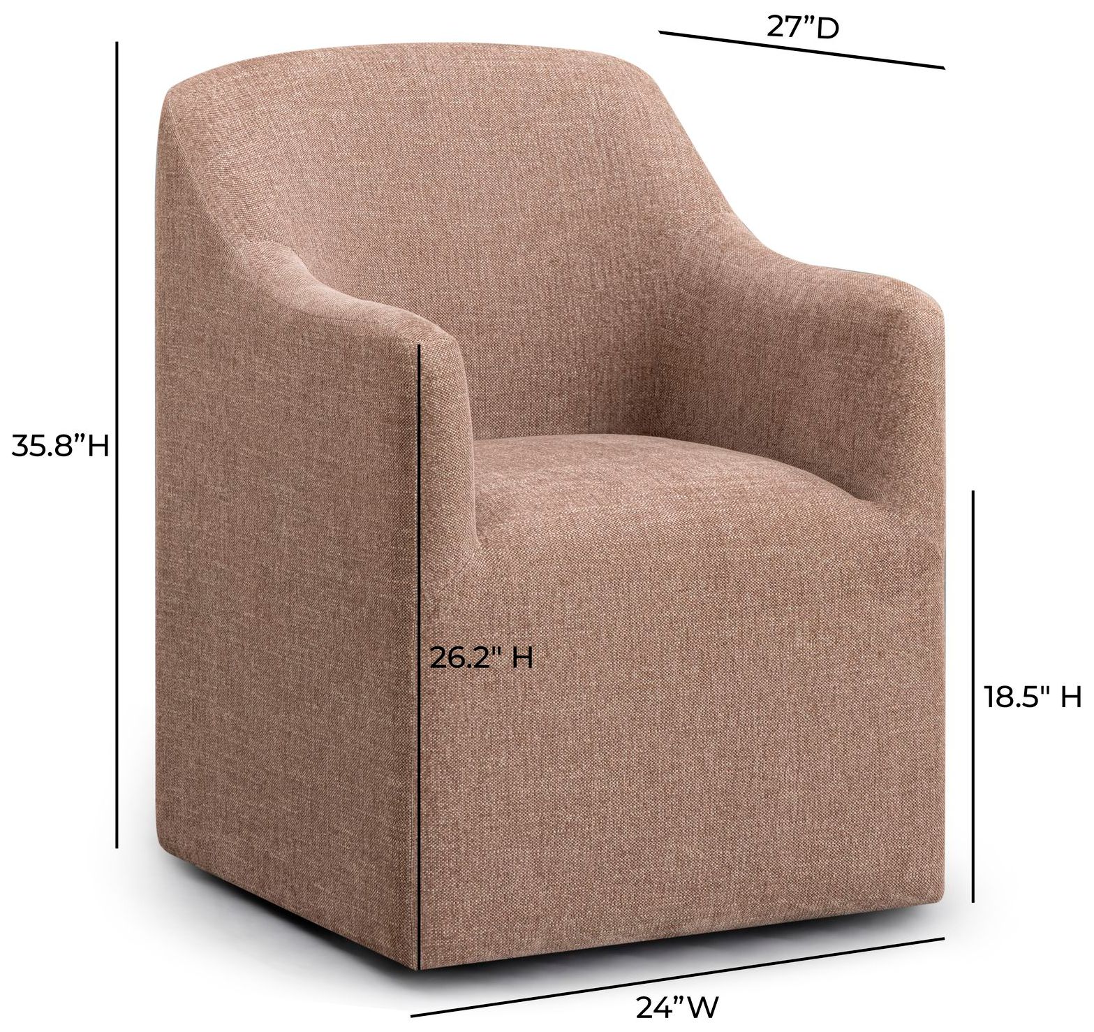 Helena Milk Chocolate Brown Tall Dining Chair