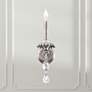 1_Helenia 17"H x 4.5"W 1-Light Crystal Wall Sconce in Antique Silve
