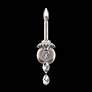 3_Helenia 17"H x 4.5"W 1-Light Crystal Wall Sconce in Antique Silve more views