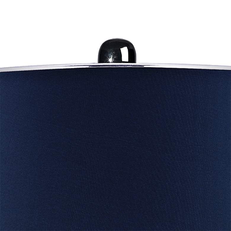 Image 2 Helensburugh Navy Glass Table Lamp more views
