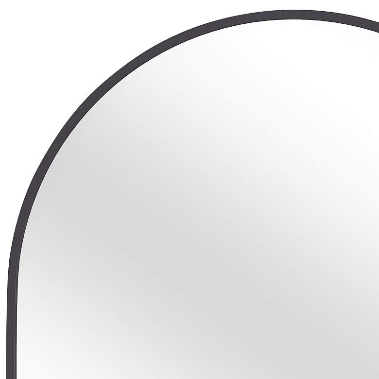 Image 3 Helicon Matte Black 22" x 36" Oval Vanity Wall Mirror more views