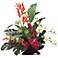 Heliconia and Orchids in Oval Container Faux Flowers