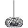 Helios 6-Light 18 Inch Organic Matte Black Oval Shade Pendant Light