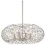 Helios 8-Light 22 Inch Organic Oval Satin Nickel Pendant Light