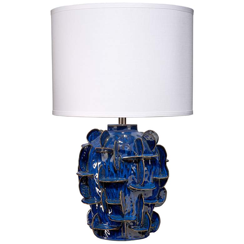 Image 1 Helios Ceramic Table Lamp, Blue