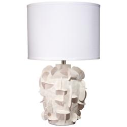 Helios Ceramic Table Lamp, White