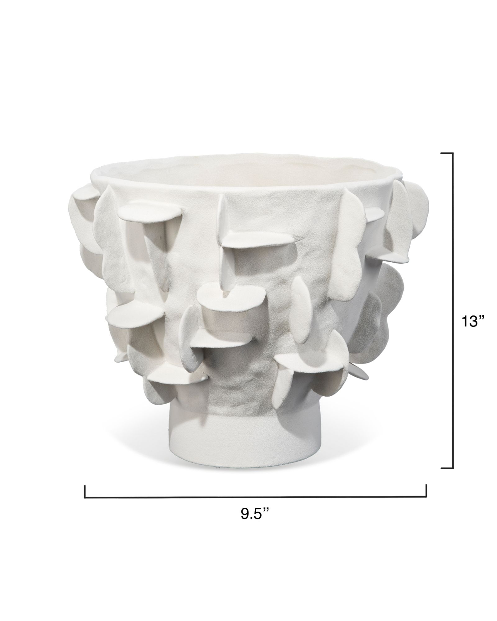 HELIOS VASE WHITE CERAMIC