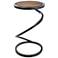 Helix 12" Wood Top Spiral Base Accent Table
