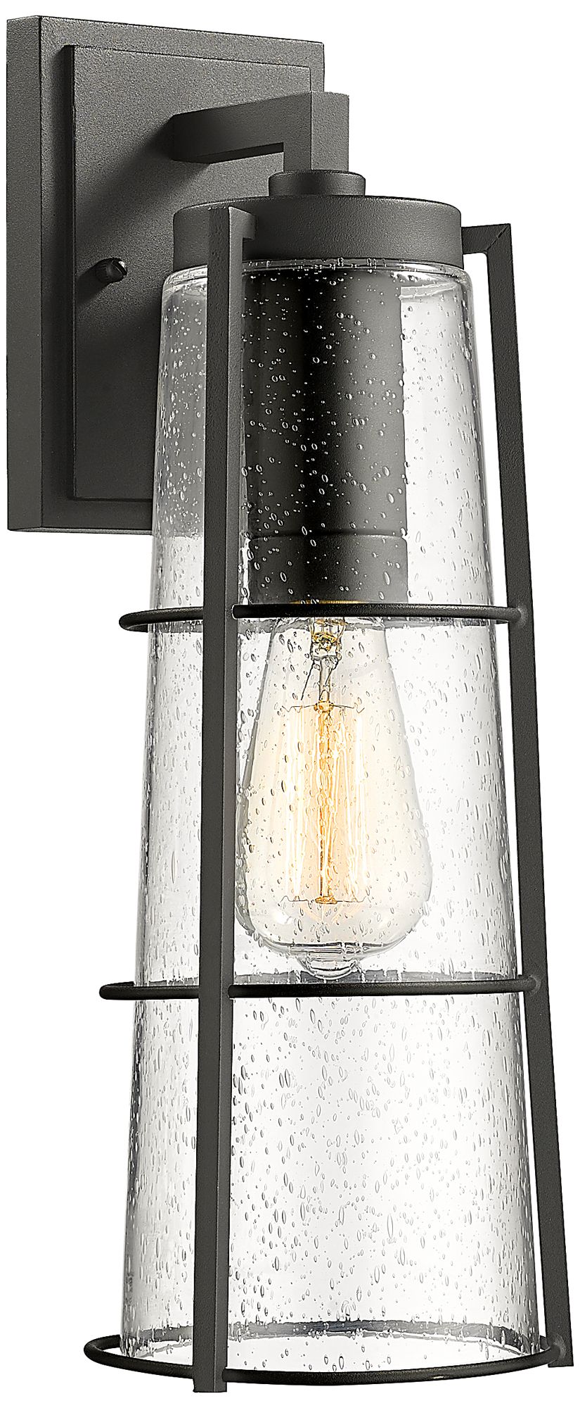 Helix by Z-Lite Black 17 inch 1 Light Outdoor Wall Sconce