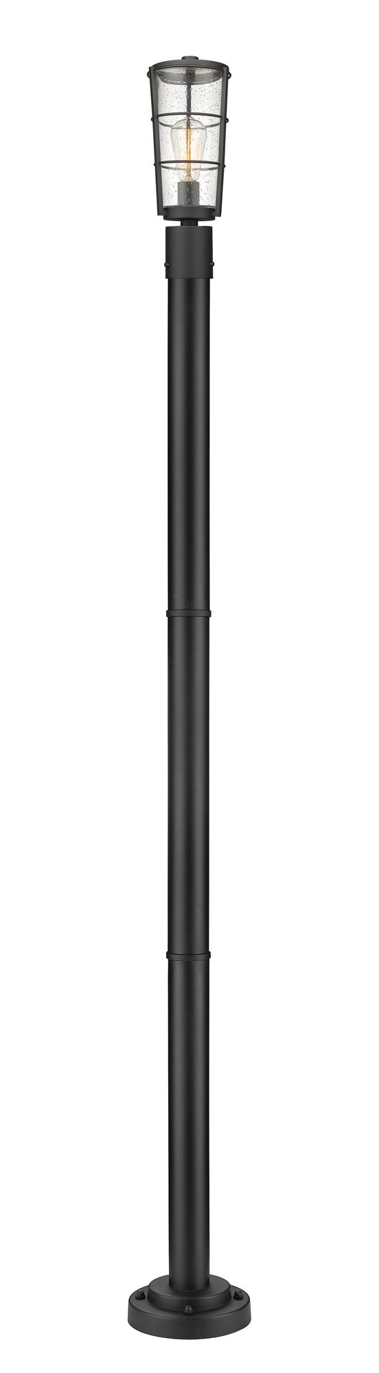 Image 5 Helix by Z-Lite Black 88.75 inch 1 Light Outdoor Post Mounted Fixture more views