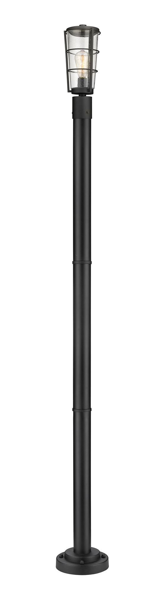 Image 6 Helix by Z-Lite Black 88.75 inch 1 Light Outdoor Post Mounted Fixture more views