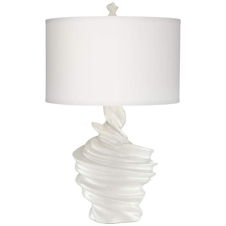 Image 1 Helix White CeramicTable Lamp