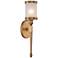 Heller 19" High Frosted Glass Gold Wall Sconce