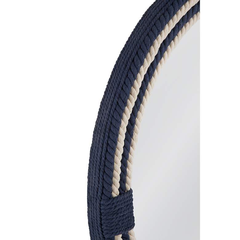 Image 4 Helm 42" x 42" White And Navy Wall Mirror more views