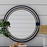 1_Helm Navy and White 42" x 42" Round Wall Mirror