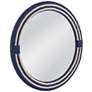 3_Helm Navy and White 42" x 42" Round Wall Mirror more views