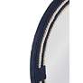 4_Helm Navy and White 42" x 42" Round Wall Mirror more views