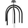 1_Helmet 35.25"H x 30"W 3-Light Pendant in Black