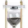 Helmond Clear and Gold Hourglass Decorative Accent