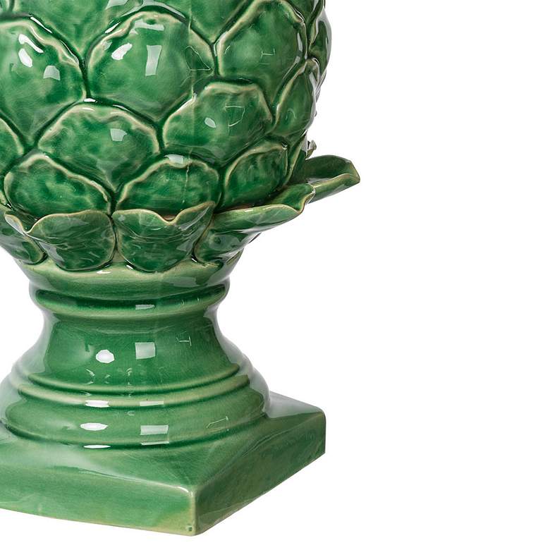 Image 4 Helsa 12.2" Blooming Artichoke Vintage Green Accent more views