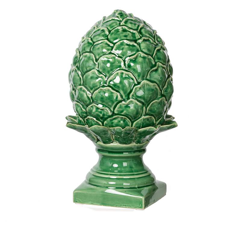 Image 5 Helsa 12.2" Blooming Artichoke Vintage Green Accent more views