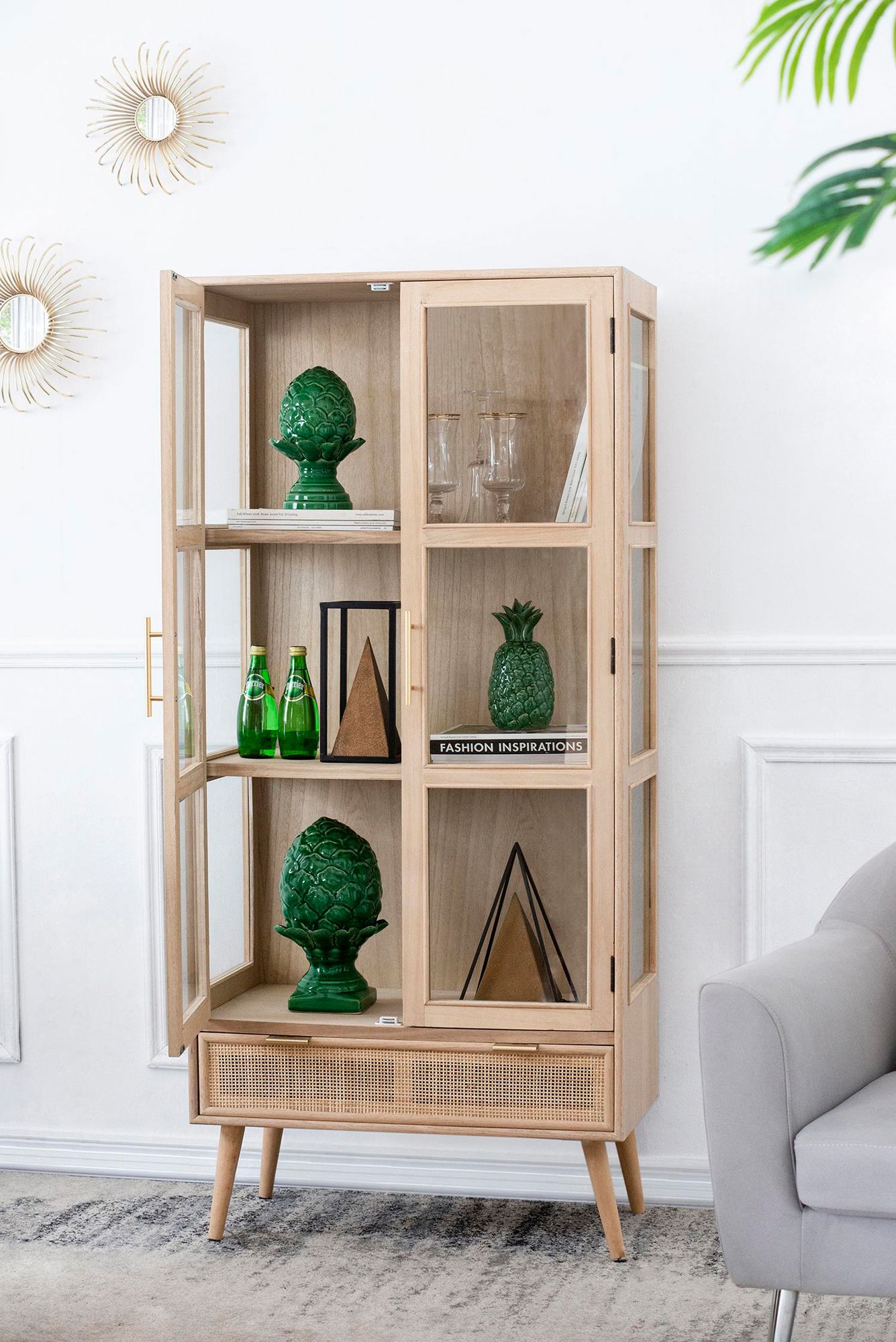 Helsa 12 1/4"H Green Blooming Artichoke Ceramic Sculpture