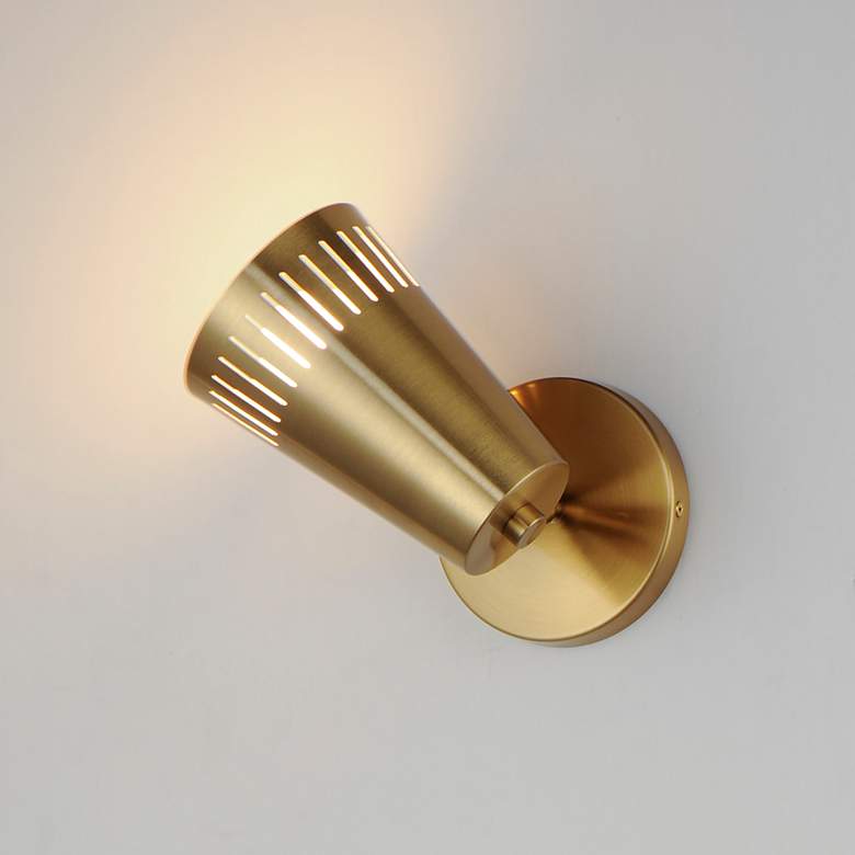 Image 4 Helsinki 1-Light Wall Sconce Brass more views