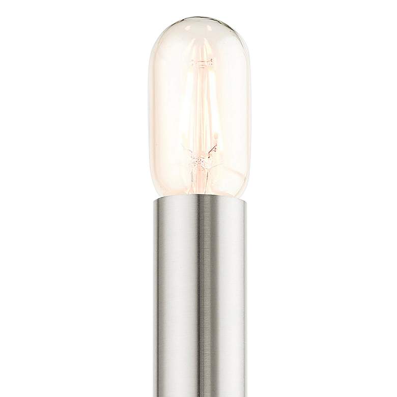 Image 4 Helsinki 14" High Brushed Nickel Metal Wall Sconce more views
