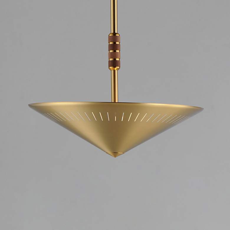 Image 2 Helsinki 16" Pendant - Natural Aged Brass more views