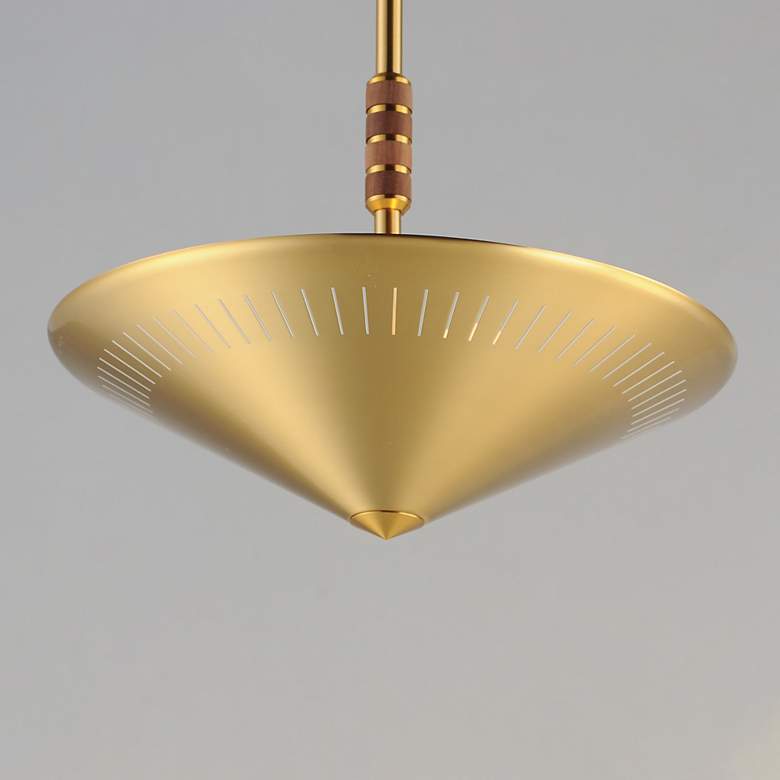 Image 3 Helsinki 16" Pendant - Natural Aged Brass more views