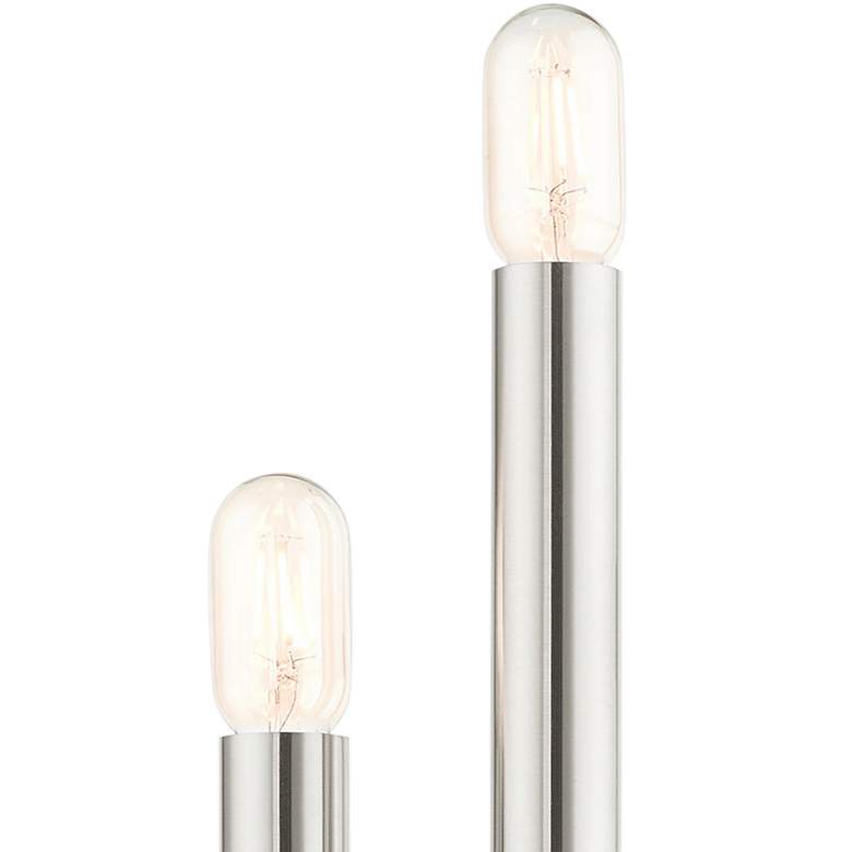 Image 4 Helsinki 18" High Brushed Nickel Metal 2-Light Wall Sconce more views