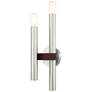 1_Helsinki 2 Light Brushed Nickel and Bronze Wall Sconce