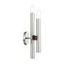 7_Helsinki 2 Light Brushed Nickel and Bronze Wall Sconce more views