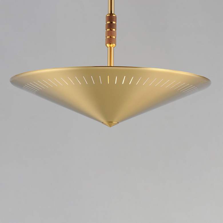 Image 3 Helsinki 20" Pendant - Natural Aged Brass more views
