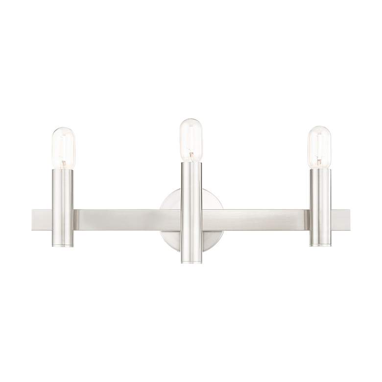Image 4 Helsinki 3 Light Brushed Nickel Bath Vanity more views