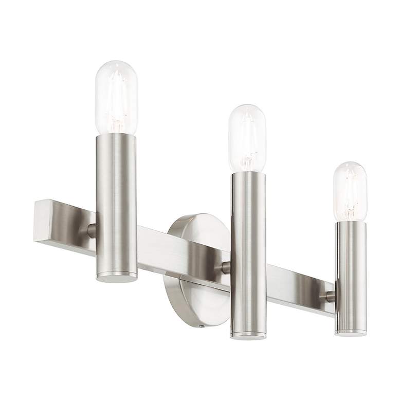Image 7 Helsinki 3 Light Brushed Nickel Bath Vanity more views