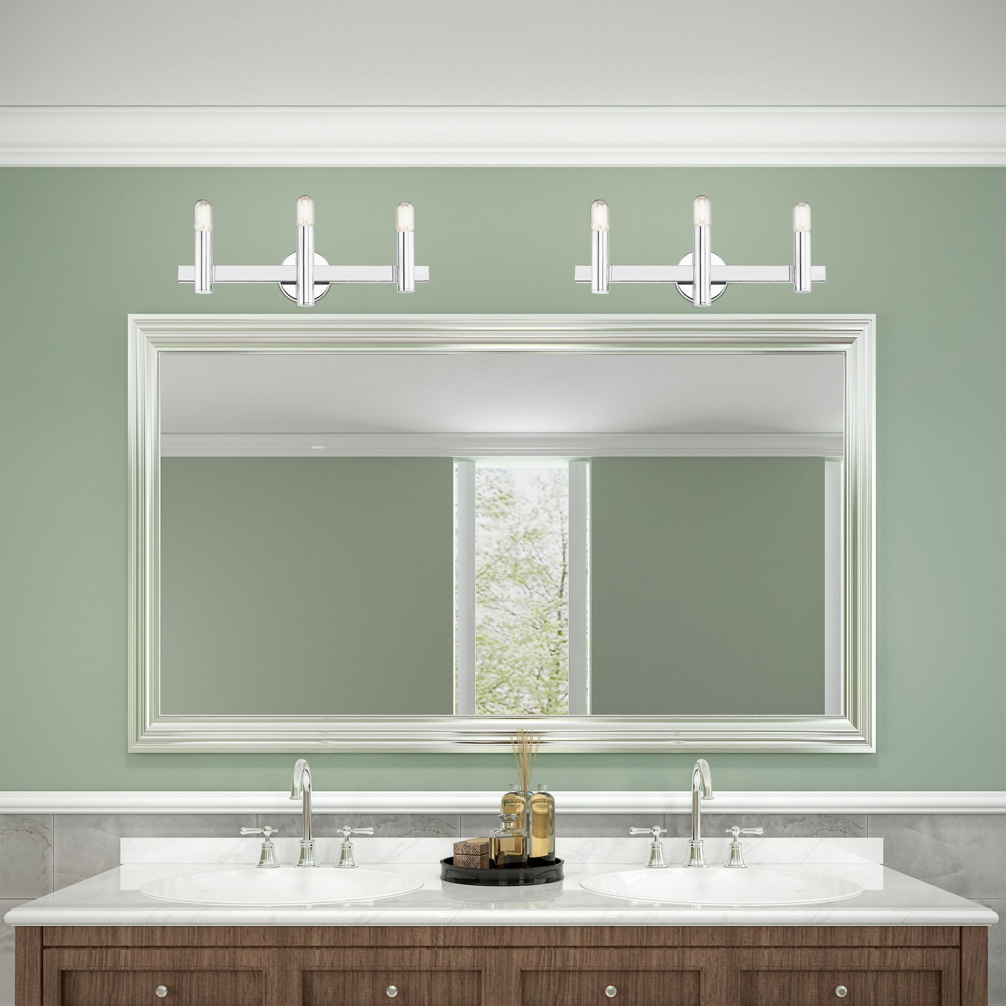 Helsinki 3 Light Polished Chrome Bath Vanity