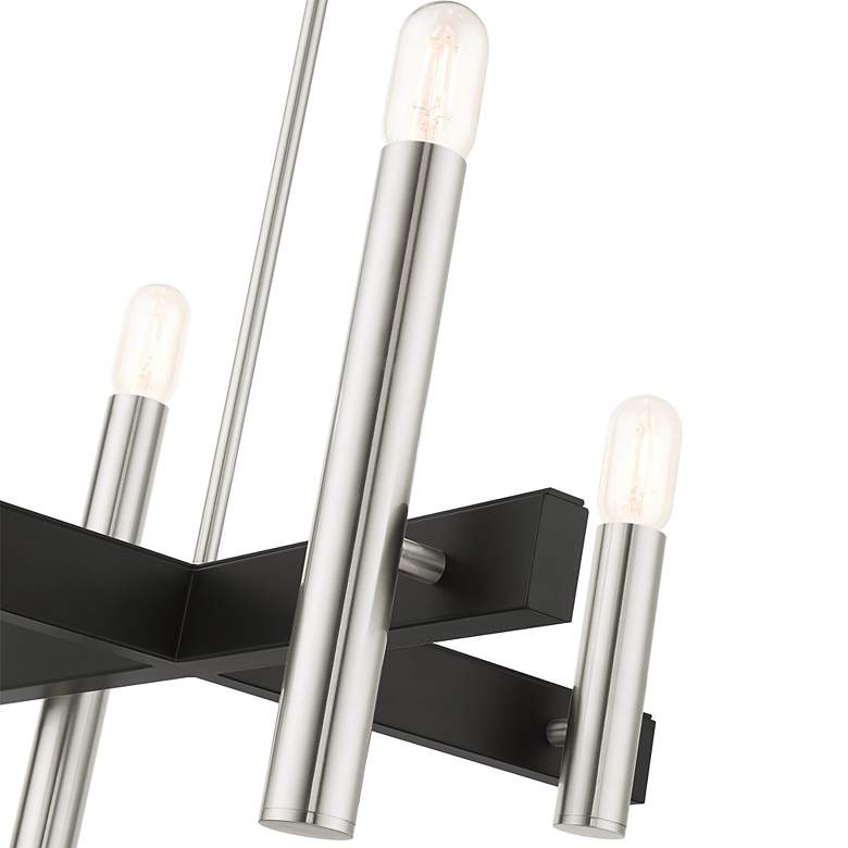 Image 6 Helsinki 4 Light Brushed Nickel Chandelier more views
