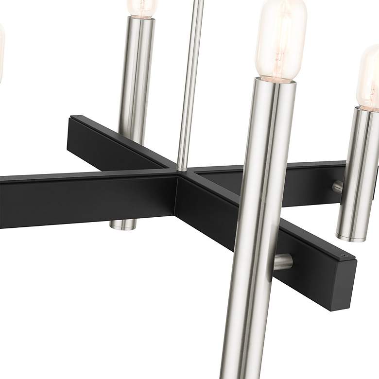 Image 7 Helsinki 4 Light Brushed Nickel Chandelier more views